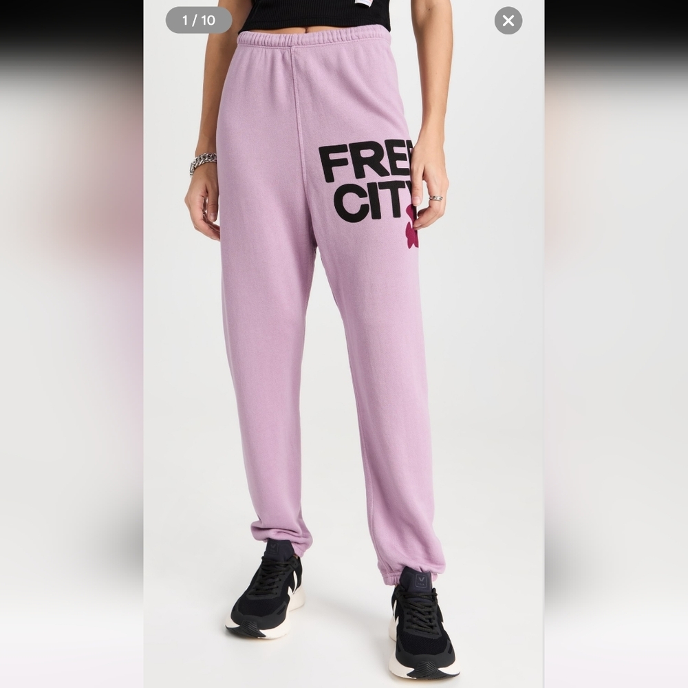 Freecity FREE CITY Lavender Sweatpant Joggers. XL - Picture 4 of 7